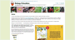 Desktop Screenshot of biologyeducation.net