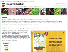Tablet Screenshot of biologyeducation.net